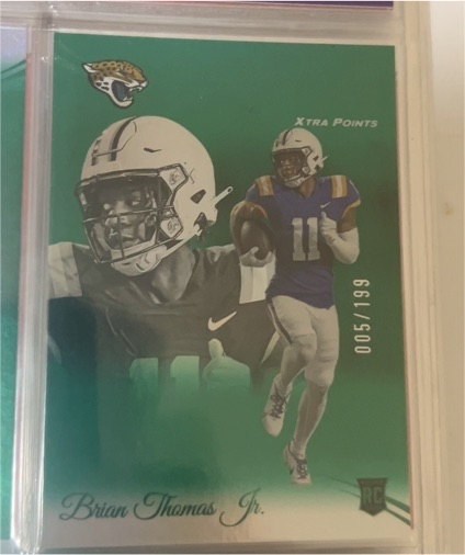 2024 Panini Prestige #321 Brian Thomas Jr. Xtra Points Green /199 — front