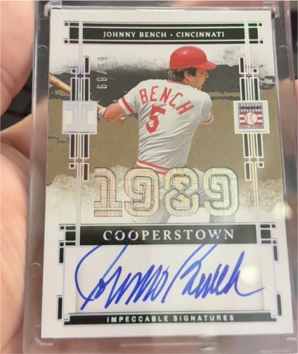 2025 Panini Impeccable #69 Johnny Bench — front