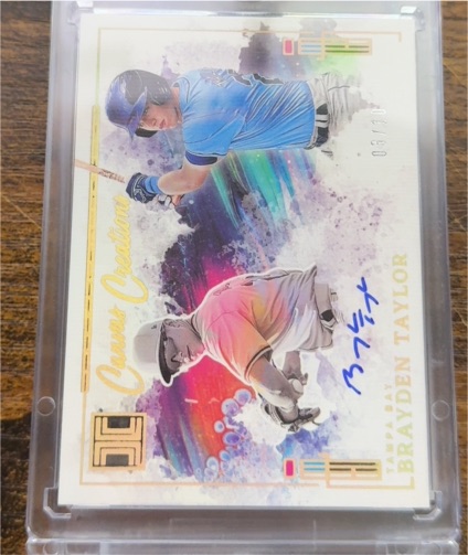 2024 Panini Impeccable Canvas Creations #CC-BT Brayden Taylor — front