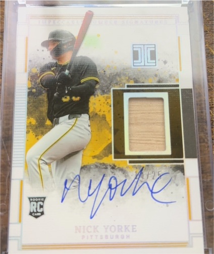 2025 Panini Impeccable Nick Yorke Lumber Auto — front