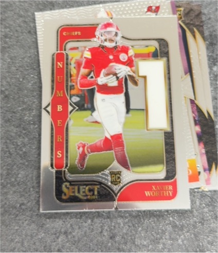 2024 Panini Select Numbers #8 Xavier Worthy — front
