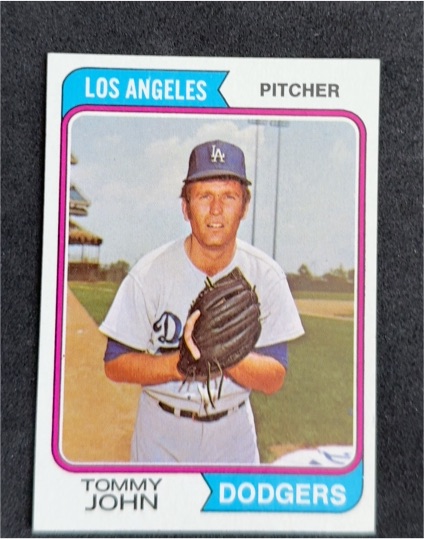 1974 Topps #451 Tommy John — front
