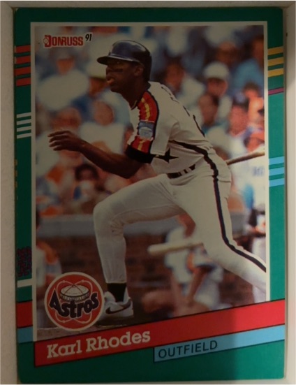 1991 Donruss #698 Karl Rhodes — front