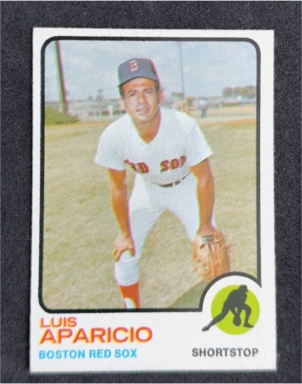 1973 Topps #165 Luis Aparicio Boston Red Sox — front