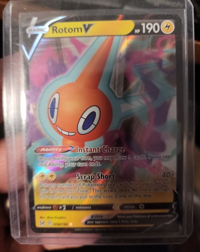 2022 Pokémon TCG Lost Origin #058 Rotom V — front