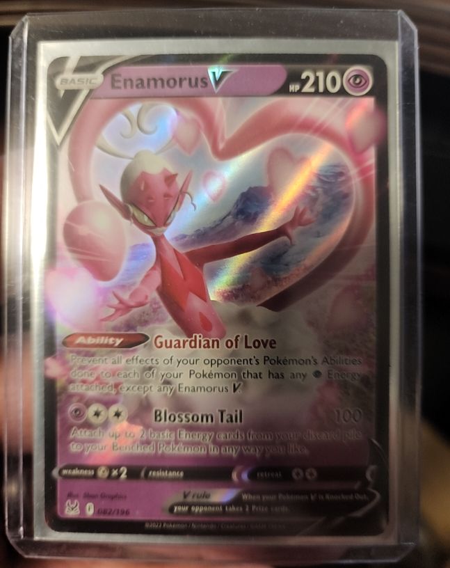2022 Pokémon TCG Lost Origin #082 Enamorus V — front