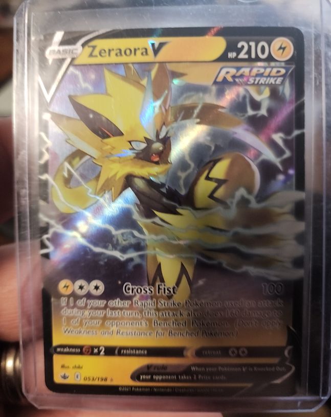 2021 Pokémon TCG Chilling Reign #053 Zeraora V — front