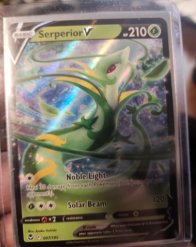 2022 Pokémon Sword & Shield Silver Tempest #007 Serperior V — front