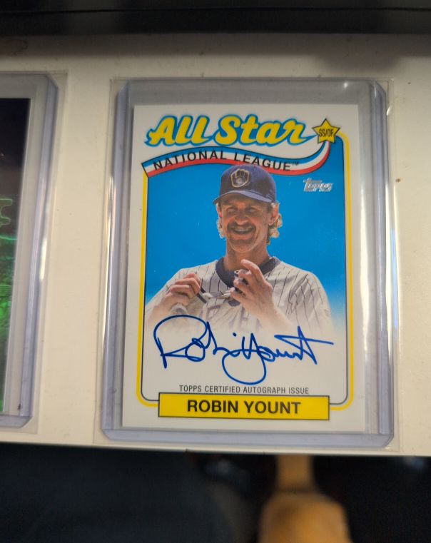 2024 Topps 1989 Topps All Star On Card Auto #89ASA-RY Robin Yount — front