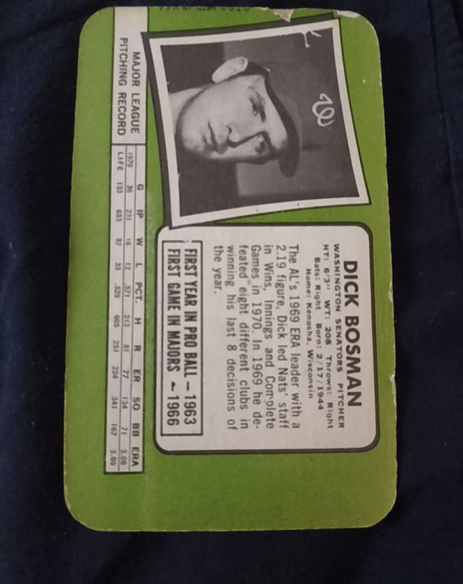 1971 Topps #350 Dick Bosman — front
