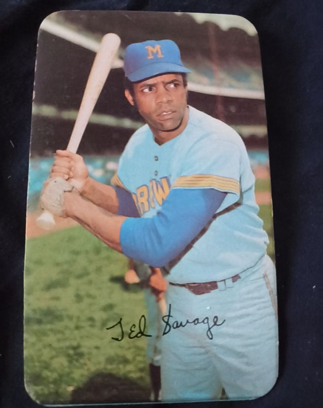 1971 Topps Super #3 Ted Savage — front