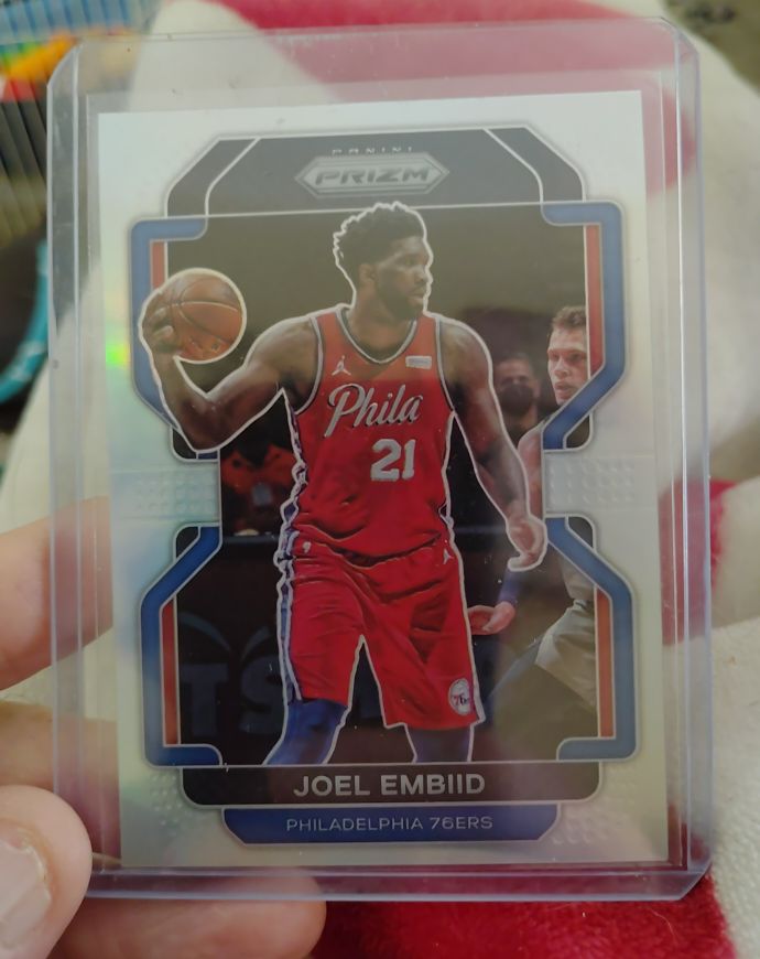 2021-22 Panini Prizm #176 Joel Embiid — front