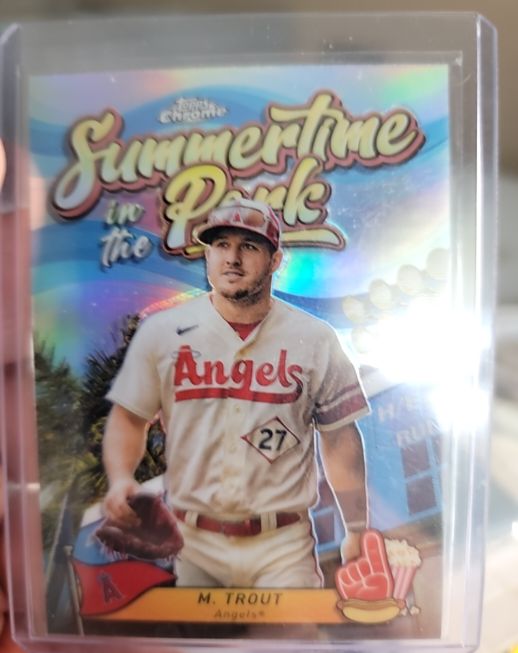 2024 Topps Chrome Summertime in the Park #SITP-10 Mike Trout — front