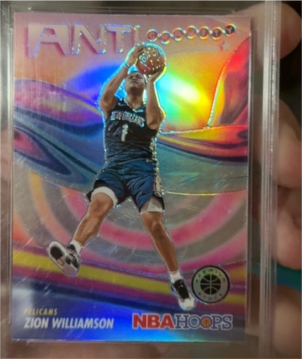 2023-24 Panini NBA Hoops Premium Stock #1 Zion Williamson Anti Gravity — front