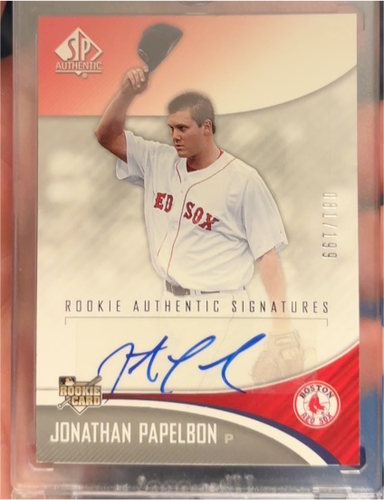 2006 Upper Deck SP Authentic #199 Jonathan Papelbon Rookie Authentic Signatures — front