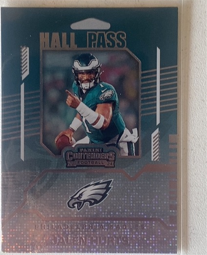 2024 Panini Contenders #7 Jalen Hurts Hall Pass — front