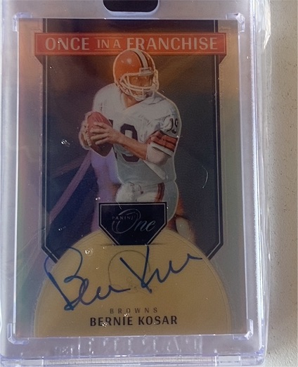 2024 Panini One Bernie Kosar Once in a Franchise Auto — front