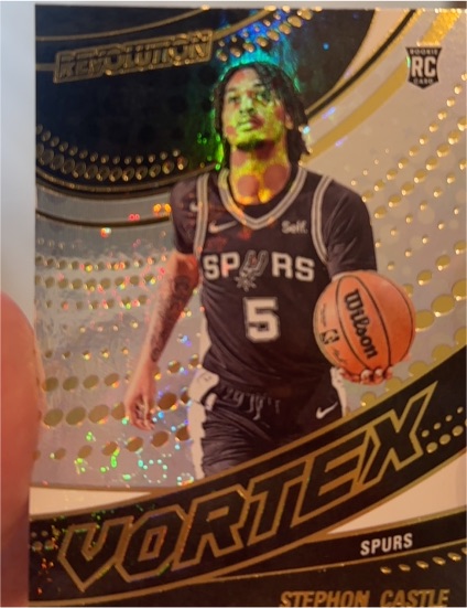 2024-25 Panini Revolution #19 Stephon Castle Vortex Rookie RC — front
