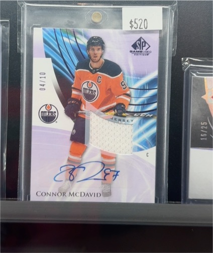 2020-21 Upper Deck SP Game Used #04/10 Connor McDavid — front