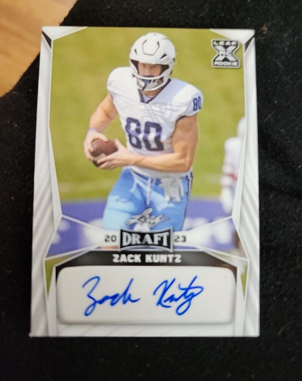 2023 Leaf Draft #BA-ZK1 Zack Kuntz — front