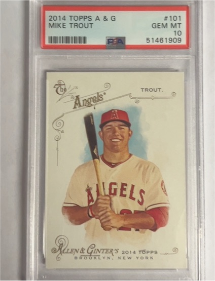 2014 Topps Allen & Ginter #101 Mike Trout — front