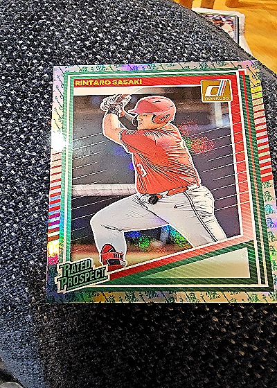 2025 Donruss #127 Rintaro Sasaki Rated Prospect — front
