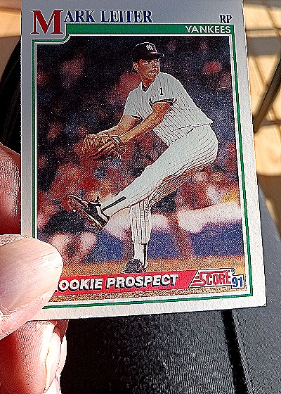 1991 Score #727 Mark Leiter — front