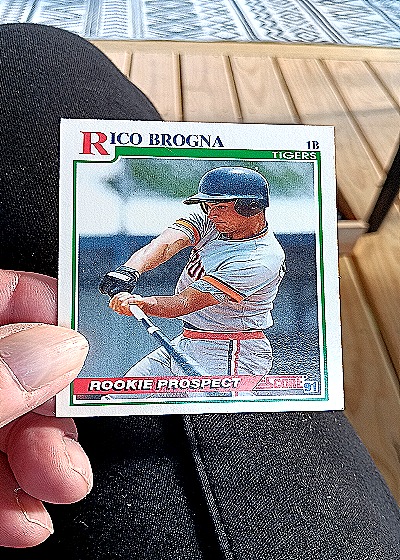 1991 Score #741 Rico Brogna Rookie Prospect — front