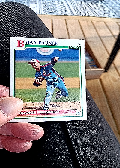 1991 Score #708 Brian Barnes — front