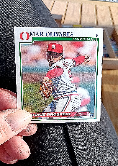 1991 Score #748 Omar Olivares Rookie Prospect — front