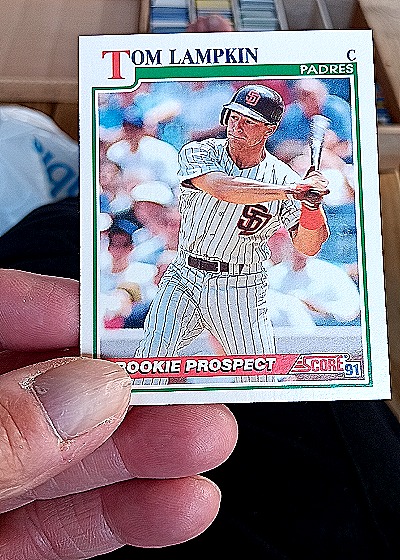 1991 Score #1 Tom Lampkin — front