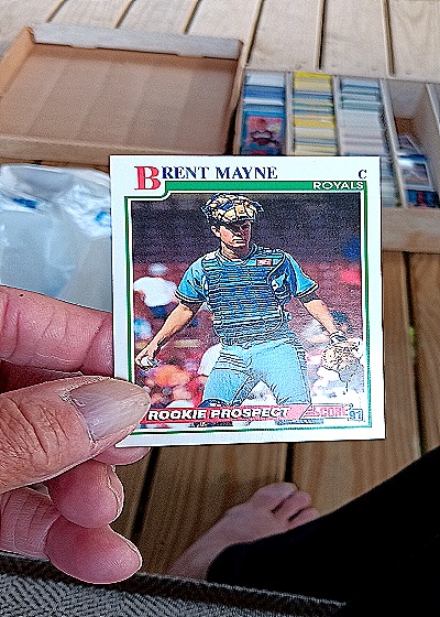 1991 Score #765 Brent Mayne Rookie Prospect — front