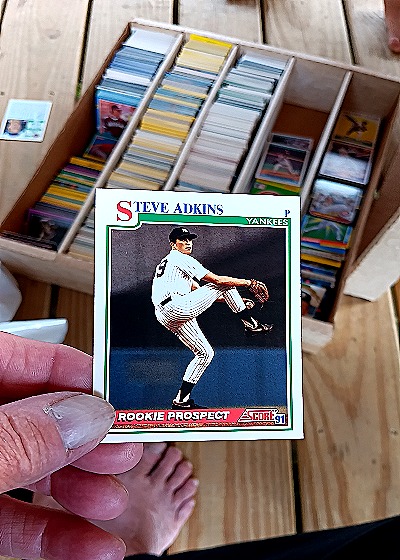 1991 Score #716 Steve Adkins — front