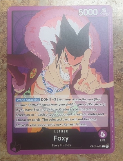 2023 One Piece Card Game #OP07-059 Foxy — front
