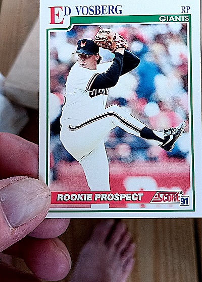 1991 Score #371 Ed Vosberg — front