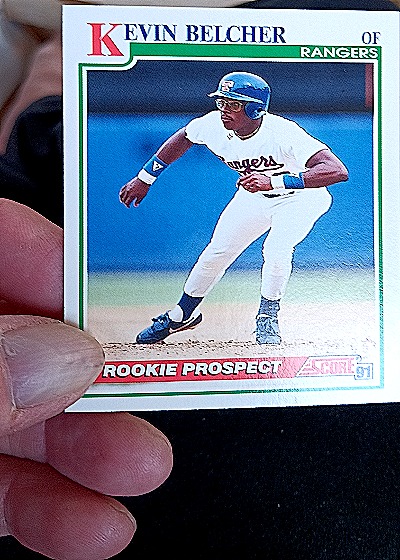 1991 Score #714 Kevin Belcher — front