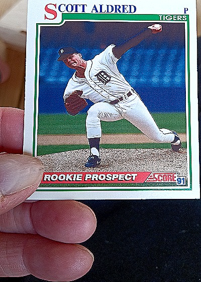1991 Score #371 Scott Aldred Rookie Prospect — front
