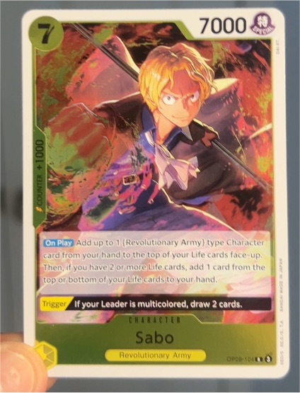One Piece Card Game Emperors in the New World #OP09-104 Sabo — front