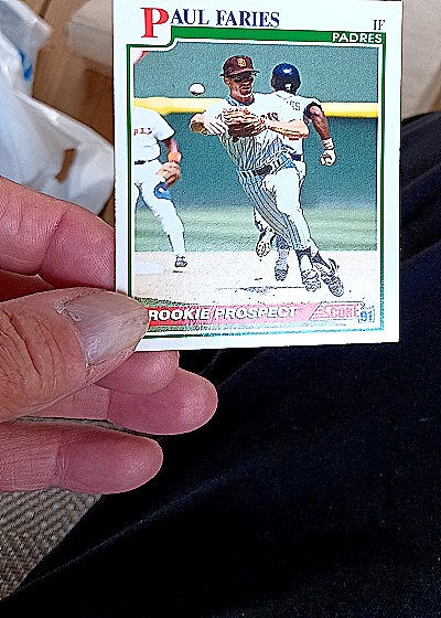1991 Score #691 Paul Faries Rookie Prospect — front