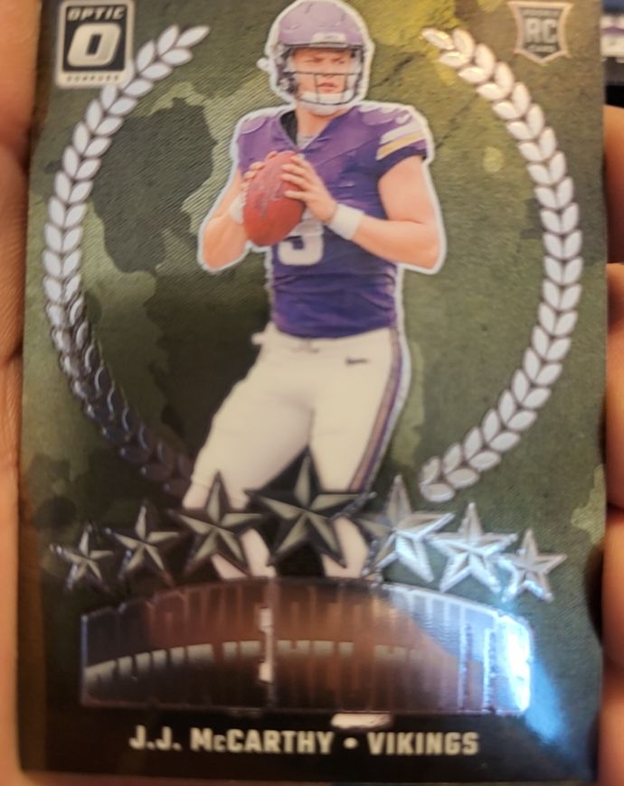 2024 Panini Donruss Optic #11 J.J. McCarthy Rookie Recruits — front