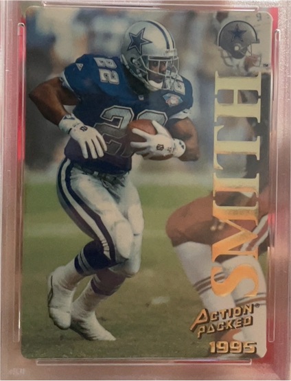 1995 Pinnacle Action Packed #2 Emmitt Smith — front