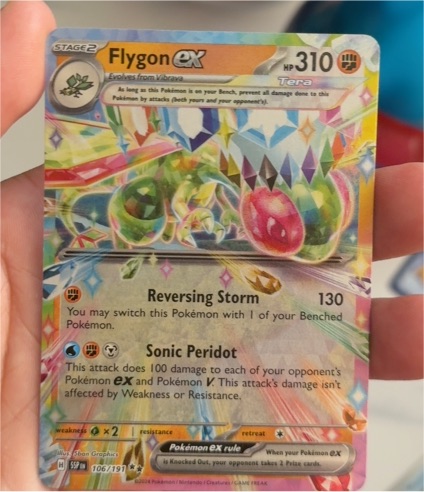 2024 Pokémon SV08: Surging Sparks #106 Flygon ex — front