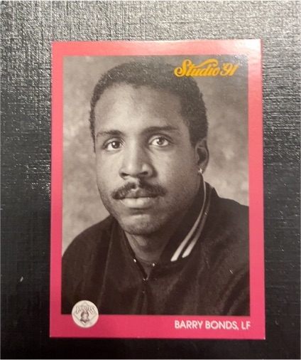 1991 Leaf Studio #222 Barry Bonds — front