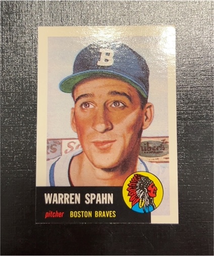 1991 Topps Archives #147 Warren Spahn Boston Braves — front