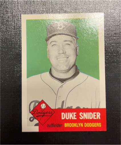 1991 Topps Archives 1953 #327 Duke Snider — front
