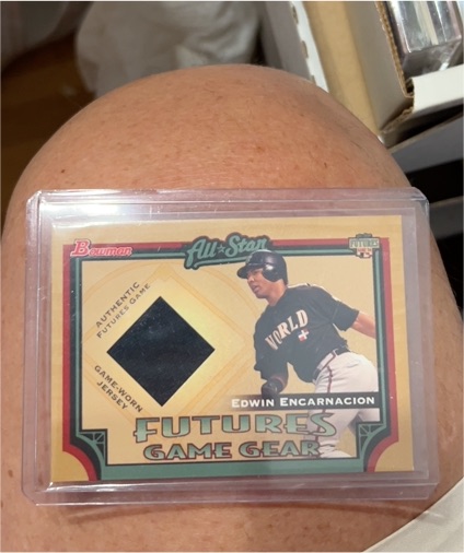 2005 Bowman Futures Game Gear #FGG-EE Edwin Encarnacion — front