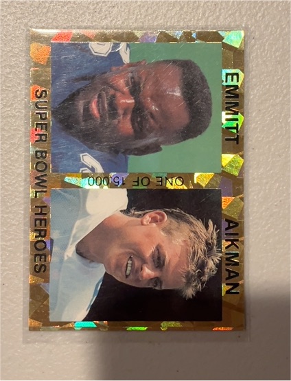 1993 Sports Stars Super Bowl Heroes Emmitt Smith & Troy Aikman — front