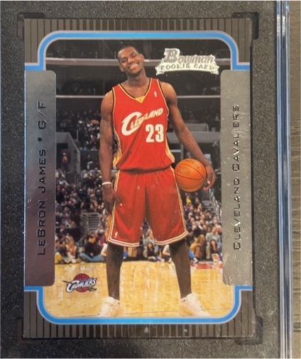 2003 Bowman #123 LeBron James Rookie Card — front