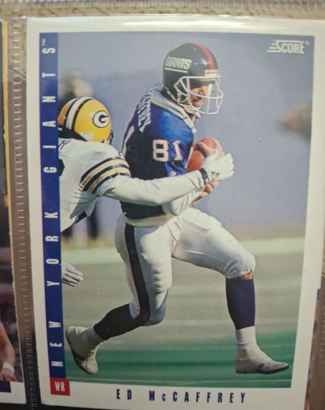 1993 Score Football #250 Ed McCaffrey — front