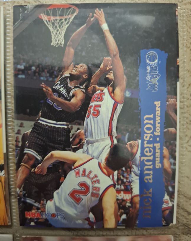 1995-96 Hoops #114 Nick Anderson — front